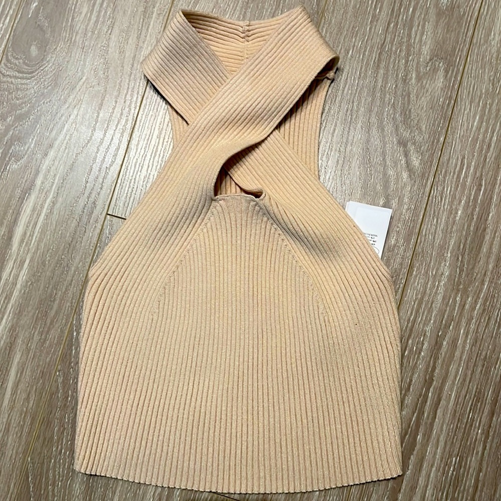 NWT Cider Beige Knit Tank
